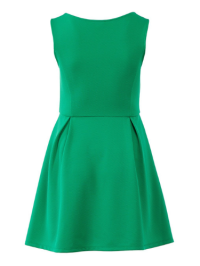 Green Textured Dress