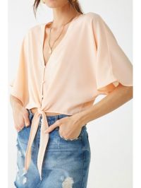 Boxy V Neck Top