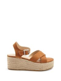 Faux Suede Espadrille Wedges